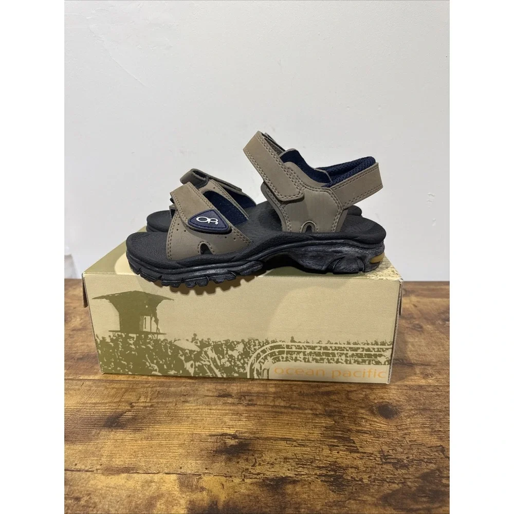 OP Ocean Pacific Tobago Sandals Men's Brown Size 11 W/ Original Box